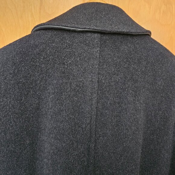 DONATEDTessuto Italiano Biella Sport Black/Gray Coat: Wool/Cashmere/Nylon 42 REG - Picture 4 of 16